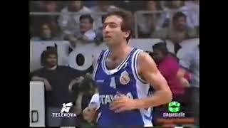 KORAC CUP: 1991 final - Shampoo Clear Pallacanestro Cantu vs Real Madrid (leg 2, OT, Mannion 35 pts)