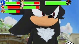 Sonic Boom (2017)- Team Sonic VS Shadow// WITH HEALTHBARS