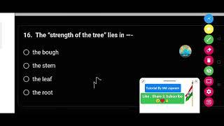 The "strength of the tree" lies in ---