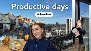 productive days in my life working a 9-5 in london | office days, date night, wine bars + workouts