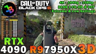 Call of Duty: Black OPS 6 Beta | RTX 4090 | R9 7950X3D | 4K - 1440p - 1080p | Extreme & Low Settings