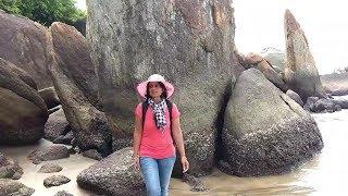 Rocks and Cliffs in South side of Agonda beach Goa