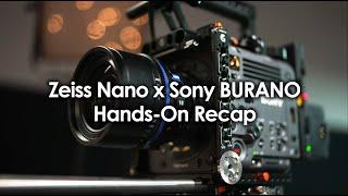 ZEISS NANO PRIMES x Sony BURANO Hands-On Recap