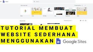 Membuat Website Menggunakan Google Sites