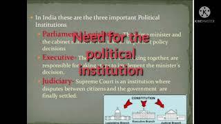 Class 9  Civics   Working of Institutions (Part-1)