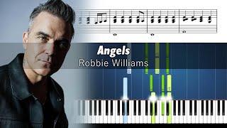 Robbie Williams - Angels - ACCURATE Piano Tutorial