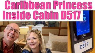 Caribbean Princess Inside Cabin Tour D517 | Cruise ship cabin tour | Inside Stateroom