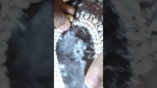 #how to set stone in gold necklace #swarovski stone setting in gold jewellery #gold work