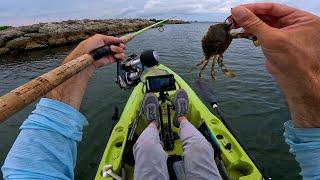 EPIC CRAB BITE on the Rocks - Bonefish, Grouper, and Snook!!!