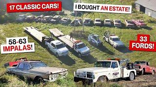 I Rescued 17 Abandoned Cars!! 1933 Fords, 58 Impala Sport Coupes, Chevy C10 Trucks and MORE!