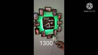 multi LED wall clock  with remote