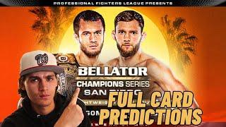 BELLATOR CHAMPIONS SERIES SAN DIEGO NURMAGOMEDOV VS. SHABLIY FULL CARD PREDICTIONS!