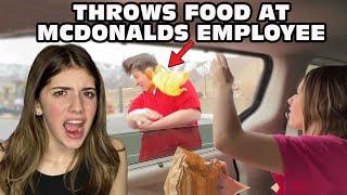 Girl Temper Tantrum Throws Food At McDonalds Employee! [Original]