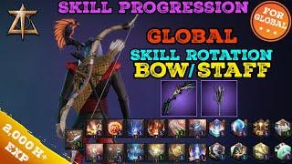 Throne And Liberty Bow Staff Skill Progression and Rotation Full Showcase