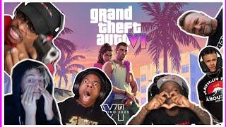 YOUTUBERS REACTION TO GTA VI TRAILER!!  (IShowSpeed,Kai Cenat ,Fanum and More...)