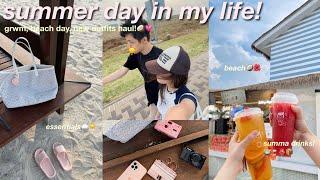 SUMMER DAY IN MY LIFE : grwm, beach day, new outfits haul!!