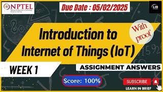 Introduction to IoT Week 1 Assignment Answers | NPTEL Jan 2025 | Learn in brief