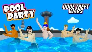 Pool Party in Dude Theft Wars | Abequ Gaming