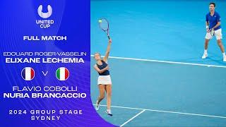 Roger-Vasselin/Lechemia v Cobolli/Brancaccio Full Match | United Cup 2024 Group D