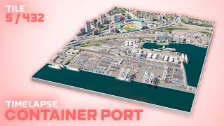 Realistic Container Port  Timelapse Build | Cities Skylines 2