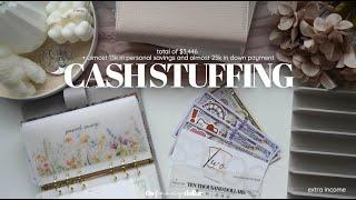 cash stuffing extra side income | $3,446 | + reaching new goals