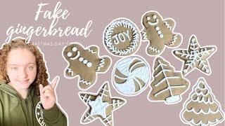 Fake Salt Dough Gingerbread Cookies | Craftmas day:11