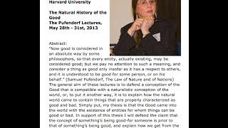 Pufendorf Lectures 2013 (lecture 2)--Christine Korsgaard (Audio only)