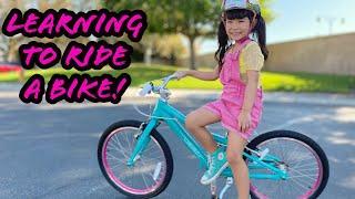 CHACHA GETS A HUGE SURPRISE | LEARN TO RIDE A BIKE | **CHACHA SHEN**