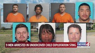 9 men arrested in undercover child exploitation sting