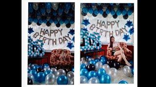 Simple Debut Decoration ( Saan aabot 600 pesos mo?)#diy #backdrop #blue