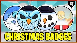 How to get EVERY CHRISTMAS BADGE in SLAP BATTLES  || Roblox