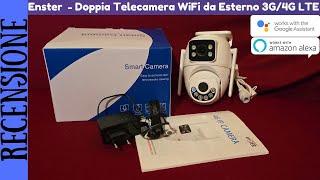 RECENSIONE - Enster telecamera 4G LTE di videosorveglianza da esterno motorizzata con doppia lente