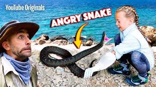 ANGRY SNAKE Bites Fearless Girl!