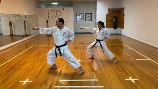 Karate training: turning techniques