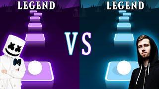 Alone  Marshmello VS Alan Walker  Faded Which is better? | Tiles Hop EDM Rush! | TRZ