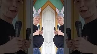 2 pregnant women playing drums 
