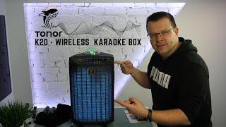 Tonor K20 - Wireless Karaoke Maschine - Die Party Box mit LED und Discokugel für zu Hause I deutsch