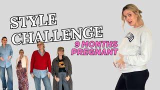 Styling 2024 Fashion Trends at 9 Months Pregnant! (Challenge)