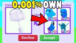 Trading for the 7 RAREST BLUE PETS in Adopt Me!