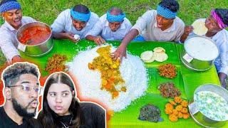 15 SOUTH INDIAN VEG THALI  RECIPES | VILLAGE COOKING CHANNEL REACTION!