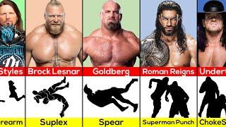 WWE Wrestlers Iconic Signature Moves