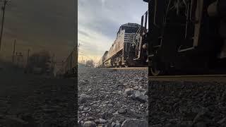 Unexpected Ending: Train Blows Camera Over! #trainwatching #train #trains