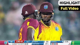 West Indies vs South Africa 3rd T20 Full Match Highlight 2023 | Romario Shepherd batting | pooran