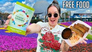 EPCOT Garden Graze CHALLENGE: Score FREE Food At Disney World's Flower & Garden Festival 2025!