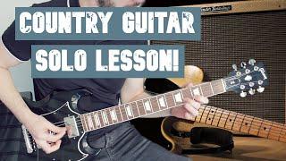 Awesome Country Guitar solo Guitar Lesson! With TAB