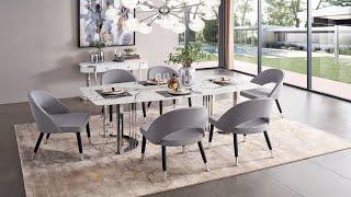 TOP! 100+ MODERN DINING TABLE SETS FURNITURE DESIGN IDEAS | HOW TO DECORATE GOOD DINING ROOM SPACE