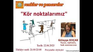 RENKLER VE PENCERELER - KÖR NOKTALARIMIZ III. BÖLÜM - GÜLAYŞE KOÇAK