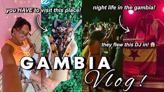 VLOG: NEW WAFFLE & ICE CREAM SHOP, NIGHTLIFE IN THE GAMBIA + AFROBEATS PARTY ON THE BEACH! 