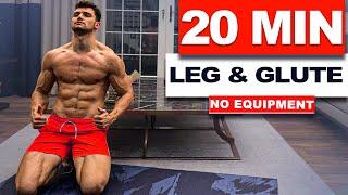 20 Min Awesome Leg and Glute Workout No Equipment | velikaans