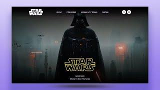 Create a Responsive StarWars Website Design Using HTML And CSS